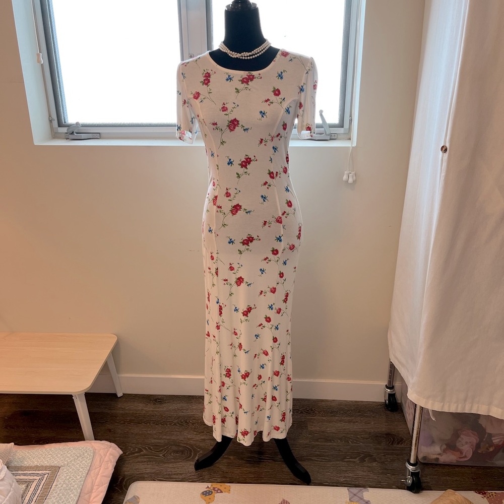 NWOT Forever21🌺floral maxi dress M